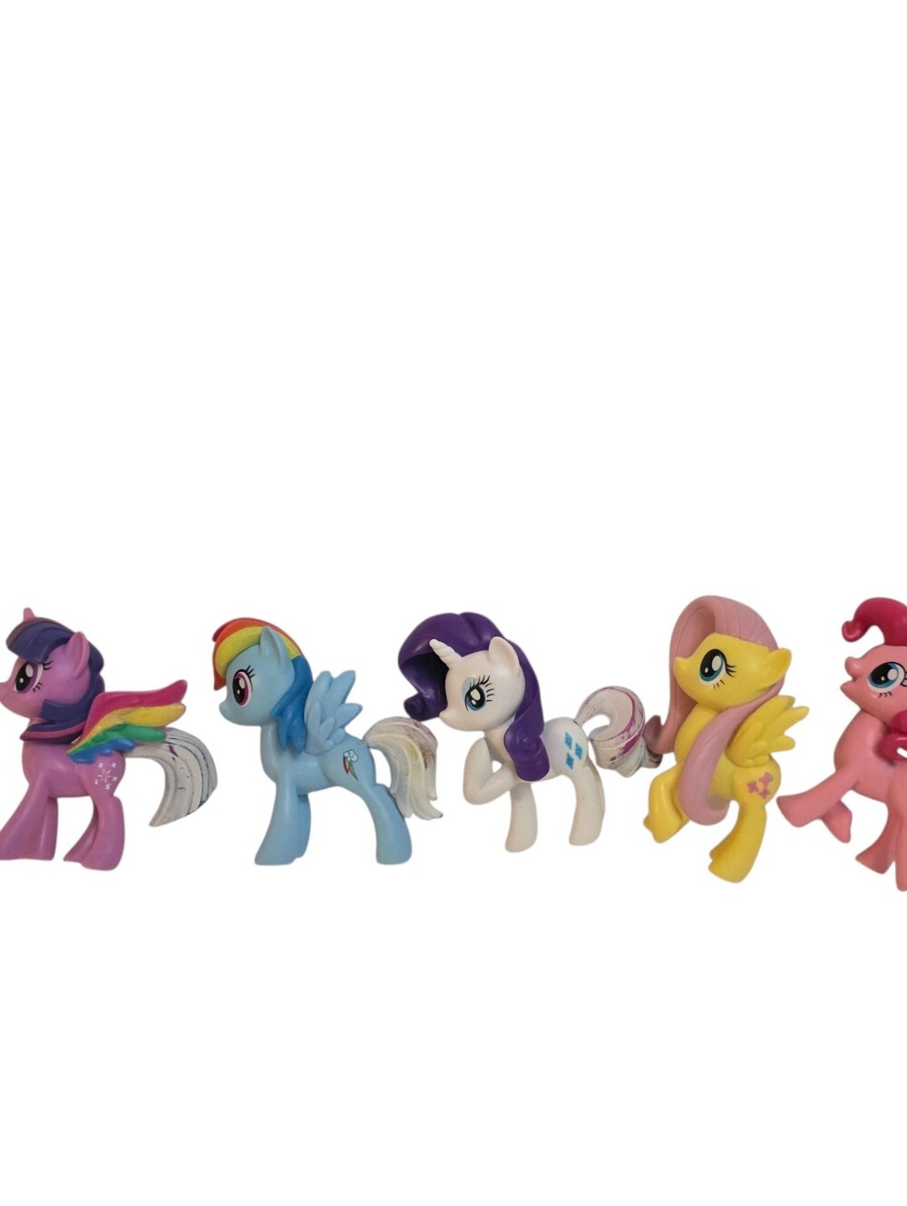 My Little Pony Lot Of 5 Rainbow Tail Surprise G4 Pinkie Pie Fluttershy Twlight